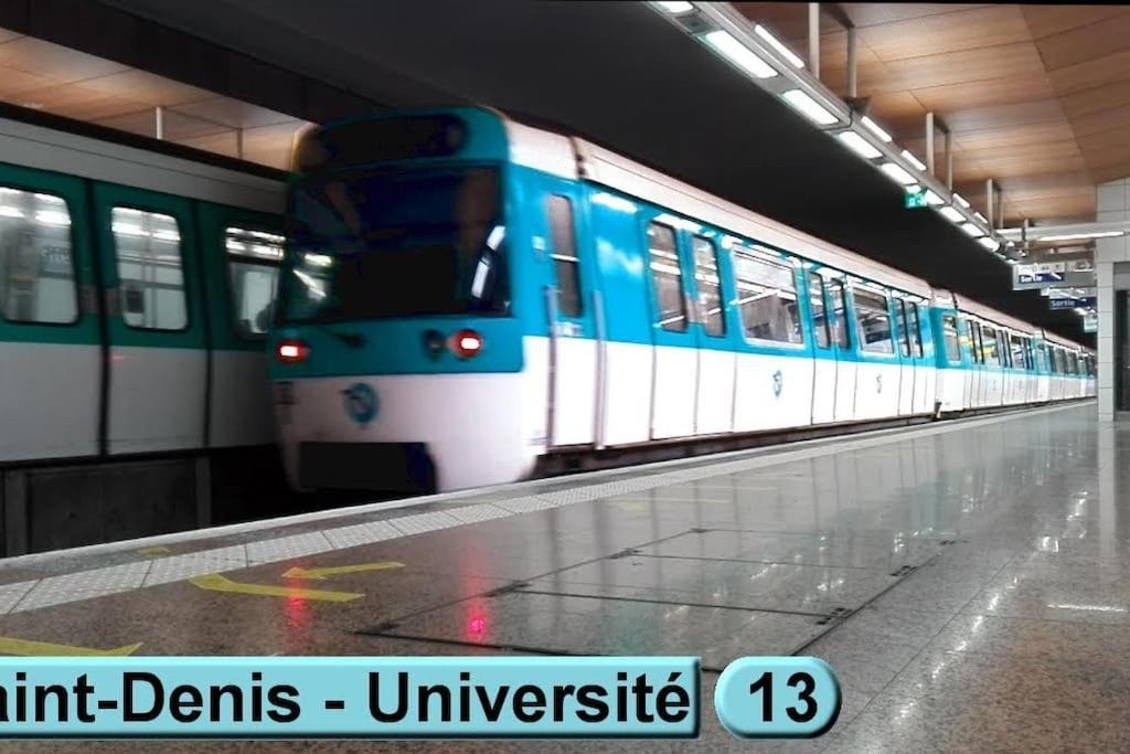 Charmante Studio Ligne 13 Tram 5 Saint Denis Pierrefitte-sur-Seine Luaran gambar